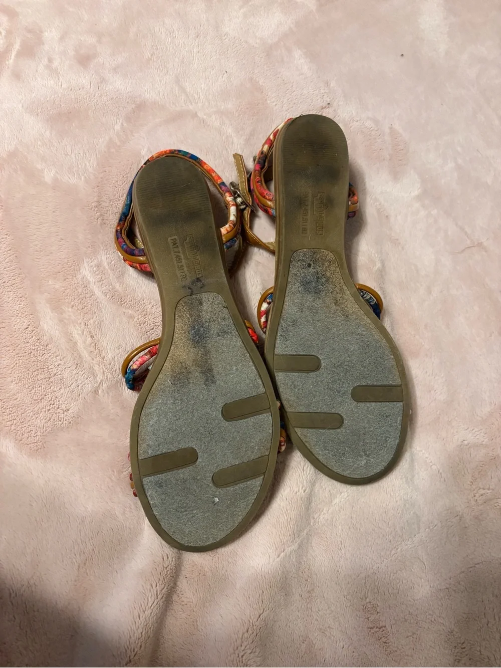 Fergalicious by Fergie Multicolor Strappy Sandals Women’s Size 7.5